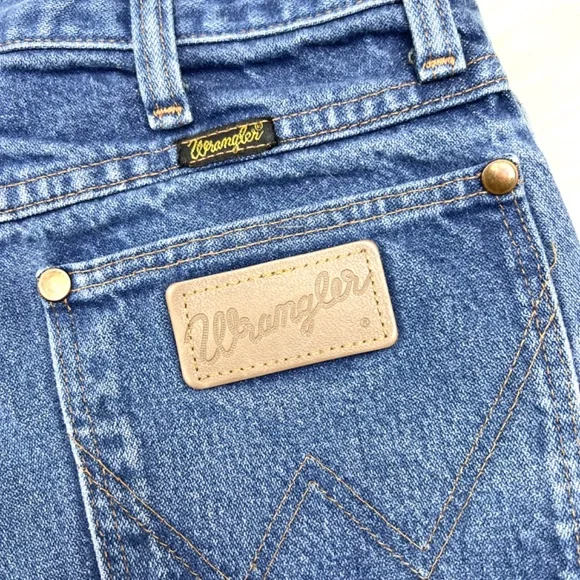 🚫SOLD!•👖VINTAGE |•WRANGLER•| Vtg High Rise Straight Leg Jeans '28x30' - Picture 6 of 10
